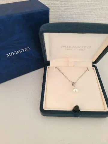 MIKIMOTO 진주 목걸이 실버