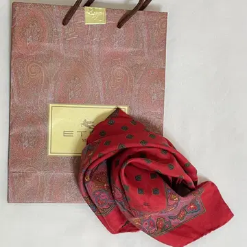 ETRO 에트로 포켓 치프 미니 스카프 실크 스카프 실크 이탈리아제