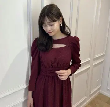 Herlipto Jacquard CutOut Chiffon Dress