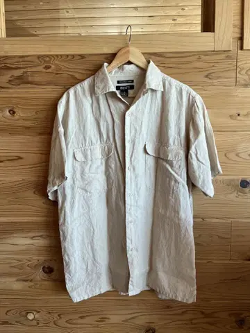 WASHABLE LINEN 반팔 린넨 셔츠 BRUNO/블루노
