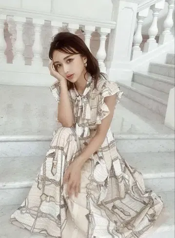 eimy istoire EM 스카프 패턴 원피스