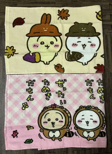 치이카와 페이스 타월 2개
