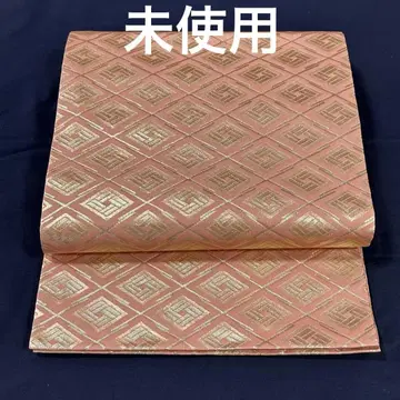 핑크 기하학 패턴 후쿠로 오비