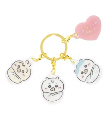 ChiikawaBaby 아크릴 참 세트 아기 싸개 트리오
