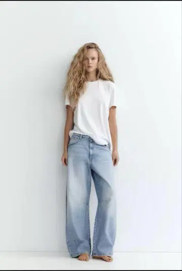 ZARA 배기 벌룬 데님 팬츠 32