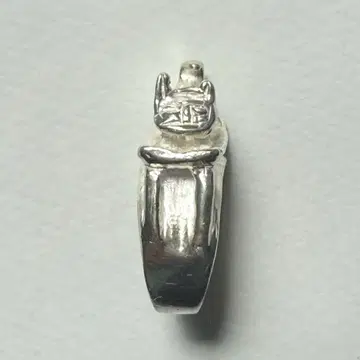 고양이 모티브 실버 반지 12호