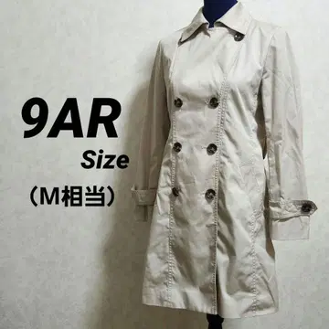 베이지 트렌치코트 더블 버튼 9AR