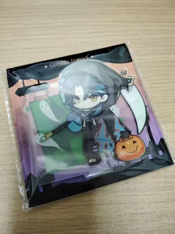 원신 연필꽂이 아크릴 스탠드 할로윈 소