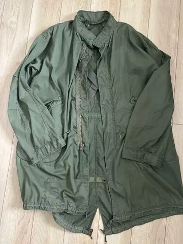 미군 실물 70s M65 피쉬테일 후드티 자켓 스트랩 포함