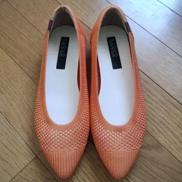 살몬 핑크 플랫슈즈 L