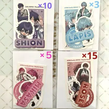 STPR 패밀리 EXPO 스티커 4개 세트