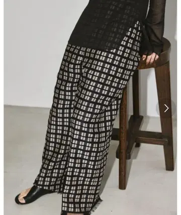 todayful Geometric jacquard pants