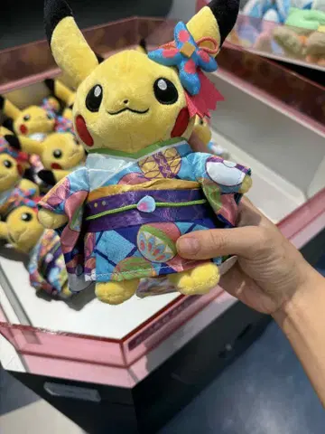 미사용 새상품 카가 기모노 피카츄 봉제 인형 포켓몬 센터 카나자와 5개