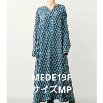 MEDE19F 뮐루즈 염직 미술관 빈티지 패턴 카프탄 원피스
