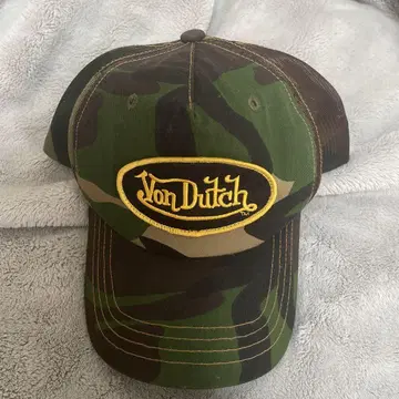 Von Dutch 카모 트래커 캡 본더치