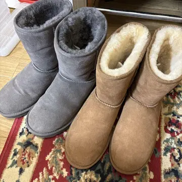 양가죽 어그 부츠 2켤레 세트 25cm