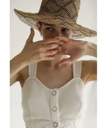 TODAYFUL 와플 버튼 니트 뷔스티에 리브