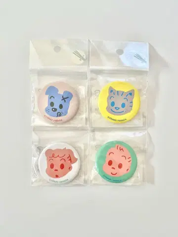 [ 새상품 미개봉품 ] OSAMU GOODS 오굿즈 캔뱃지 4개 세트