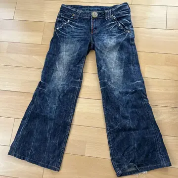 Riobera 다크 블루 플레어 데님