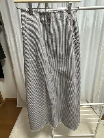 MACPHEE 히코리 데님 롱 스커트