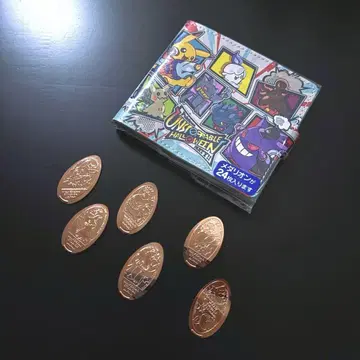 유니버 포켓몬 메달리온 6종 메달리온 케이스