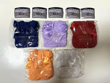 MaisondeFLEUR 더블 리본 개더 토트백 키링 2 컴프