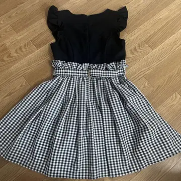 evelyn 에블린 깅엄 체크 프릴 원피스