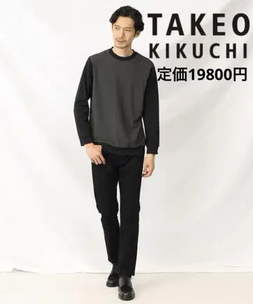 TAKEO KIKUCHI 말데오 울 블렌드 축구 저리 티셔츠