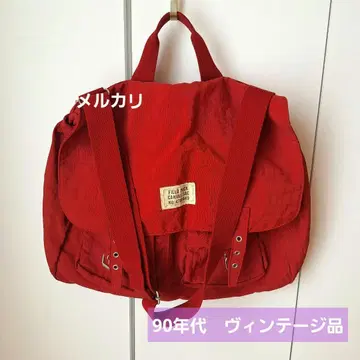 [레어] 빈티지 상품 숄더백 FIELD PACK 레드 빨간색