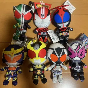 가면라이더 헤이세이 20 chibi 봉제 인형 7개 묶음 판매