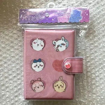 치이카와 (먼작귀) 씰 바인더 씰북 하트 핑크 하치와레 모몽가