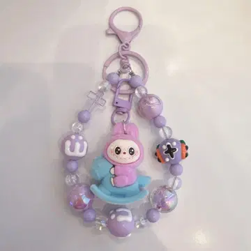 LABUBU 봉제 인형 키링 스트랩