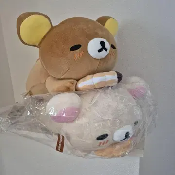 리락쿠마&코리락쿠마 미스터도넛 콜라보 도넛 푹신푹신 쿠션