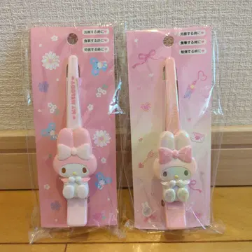 마이멜로디 롱 헤어 클립 오로라 버전 레어 산리오