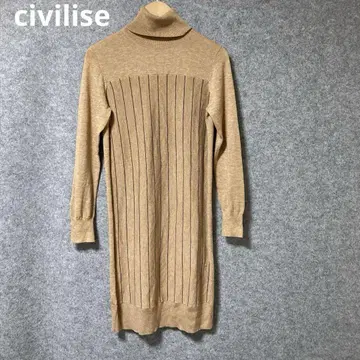 civilise 리브 니트 원피스