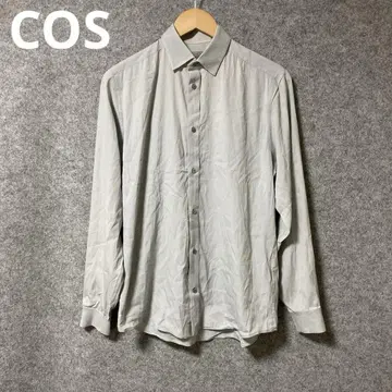 COS 긴팔 버튼 셔츠 그레이