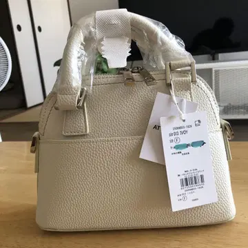 AZUL BY MOUSSY 더블 지퍼 미니 백 아이보리