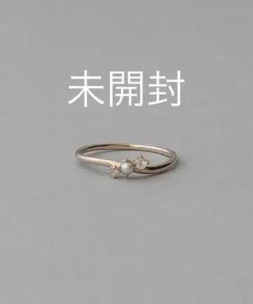 ete K10MPG 레이어드 로즈쿼츠/펄 반지 15호 미개봉