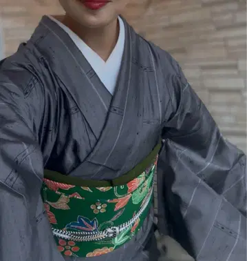 본고장 에치고 전통 공예품 작가 작품 순수 실크 단의 토카마치 명주