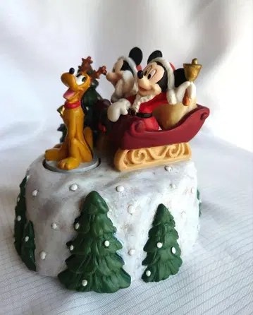 오르골 벨메종 미키 미니 플루토 피규어