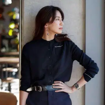 forme 히가시하라 아키 UV컷 가디건 썸머 니트 네이비