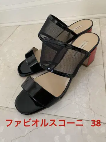 새상품급 파비오 루스코니 뮬 38