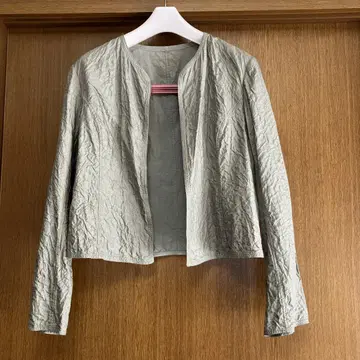 요건 레일 실크 코튼 이중 자켓