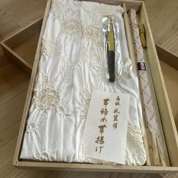 고급 순수 실크 조임 오비 장식 천, 허리띠, 부채 세트