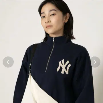 MLB x FREAK'S STORE 쭈리 하프 지퍼 맨투맨