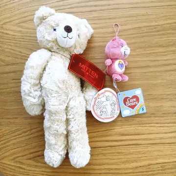 봉제 인형 미튼 베어 ( S 전체 길이 32cm ) + 덤 미니 베어