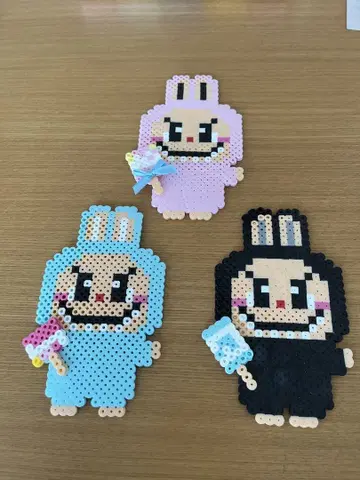 토끼 캐릭터 펄러비즈 3종 세트 러브브풍