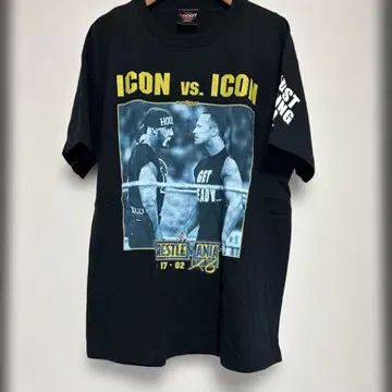 [ 레어 L 사이즈 ] WWE 레슬매니아 홀건VS락 TEE