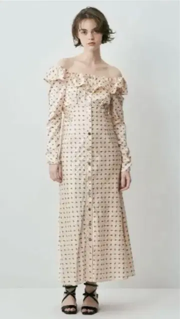 ME COUTURE 푸치 플뢰르 2way 오프숄더 드레스 꽃무늬