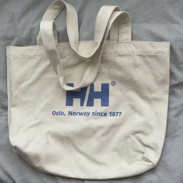 택 포함 미사용 새상품 HELLY HANSEN 오가닉 코튼 로고 토트